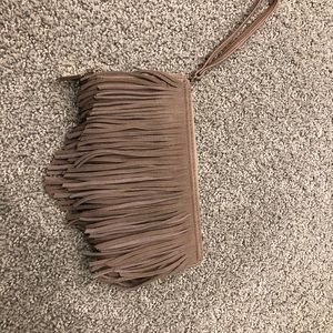 Fringed Wristlet Purse